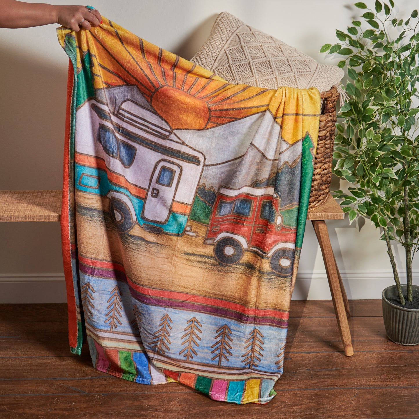 Camper Throw Blanket