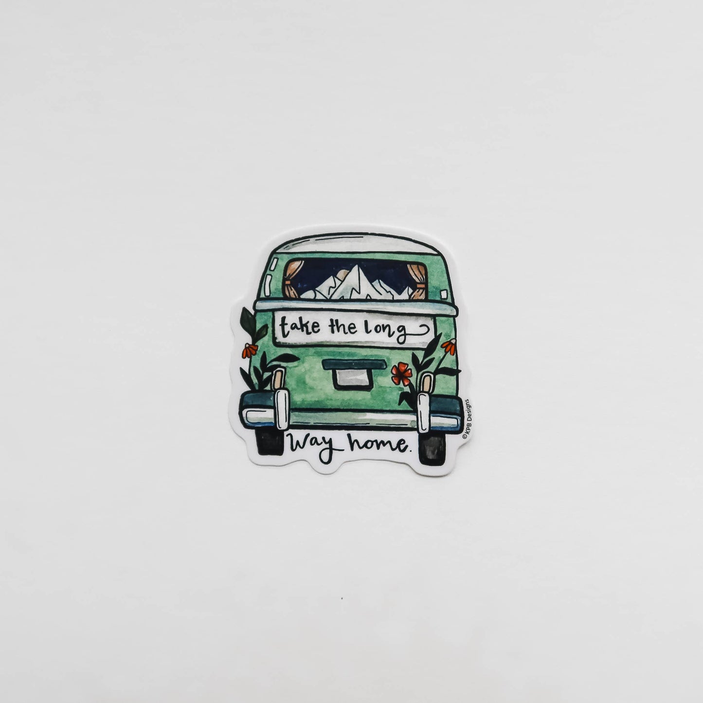 Long Way Home Van Vinyl Sticker