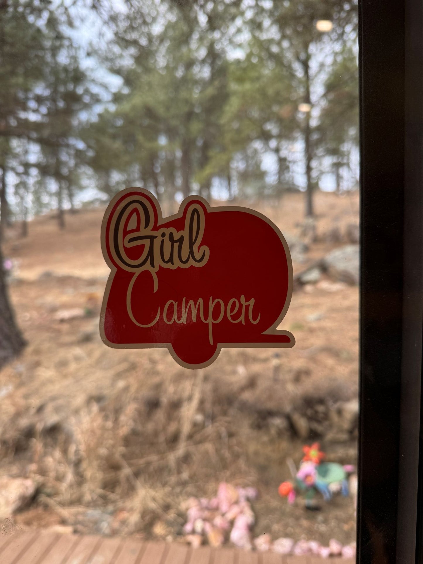 Girl Camper Window Cling