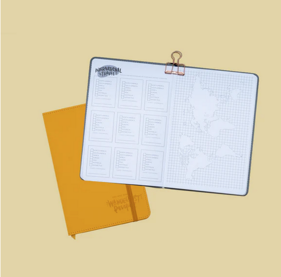 Wanderlust Passport - Travel Journal (Navy)