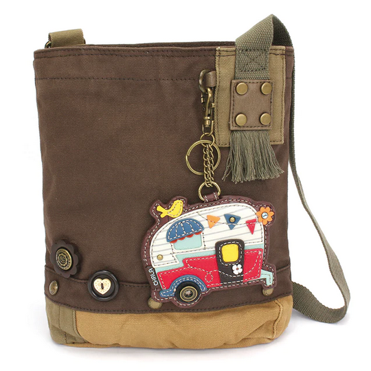 Chala Patch Crossbody-Camper-Dark Brown