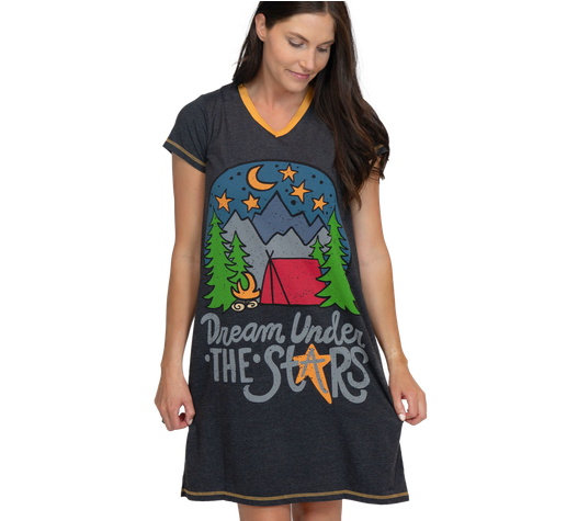 Lazy One Dream Under The Stars Women's V-neck Nightshirt