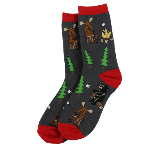 Lazy One Happy Camper Crew Sock