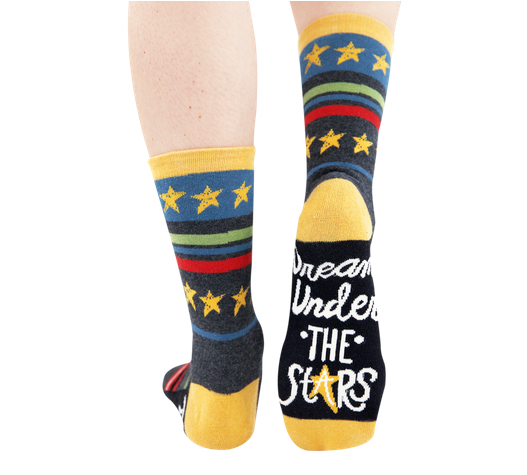 Lazy One Dream Under The Stars (& stripes) Crew Sock