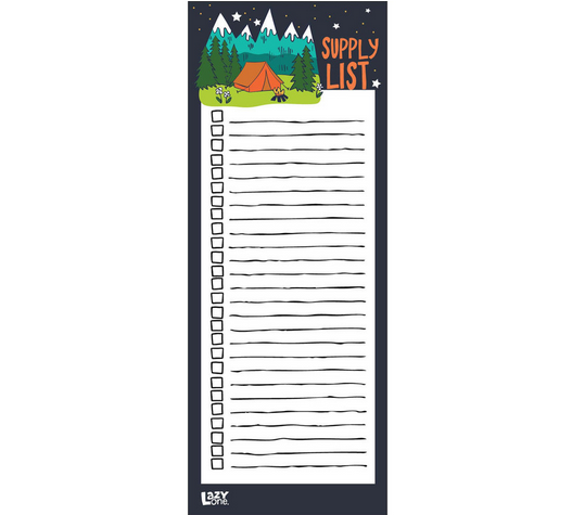 Lazy One Supply List Notepad
