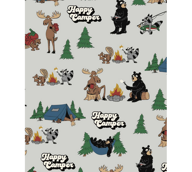 Lazy One Happy Campfire Bear Legging PJ Set