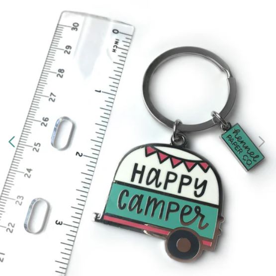 Happy Camper Keyring