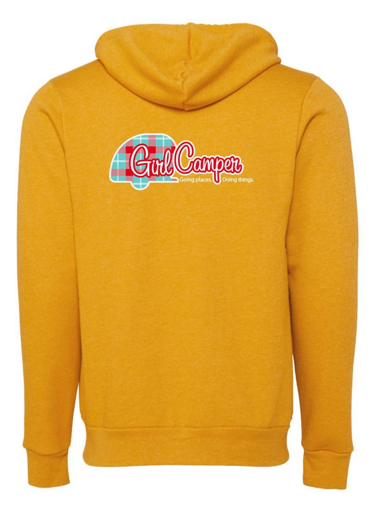 Fleece Full Zip Hoodie Mustard Yellow