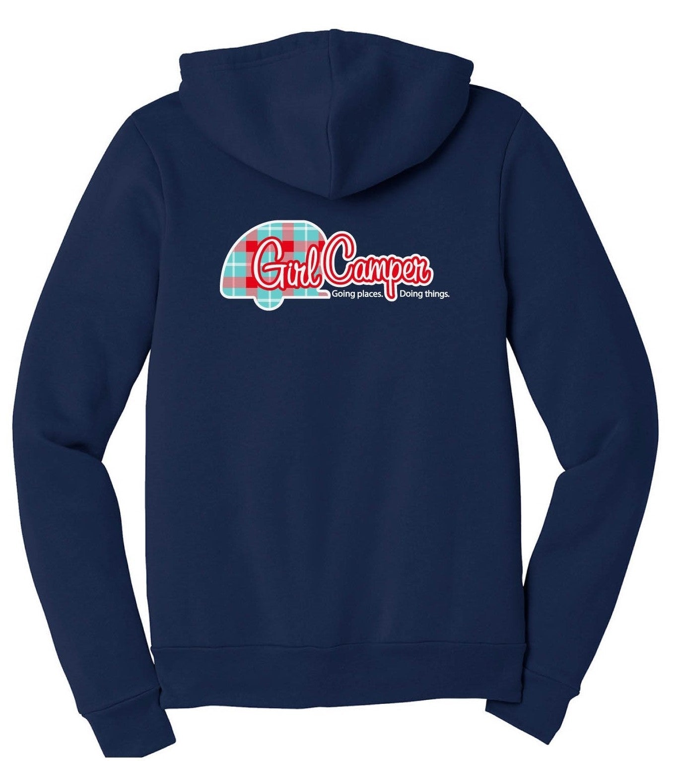 Fleece Full Zip Hoodie Navy