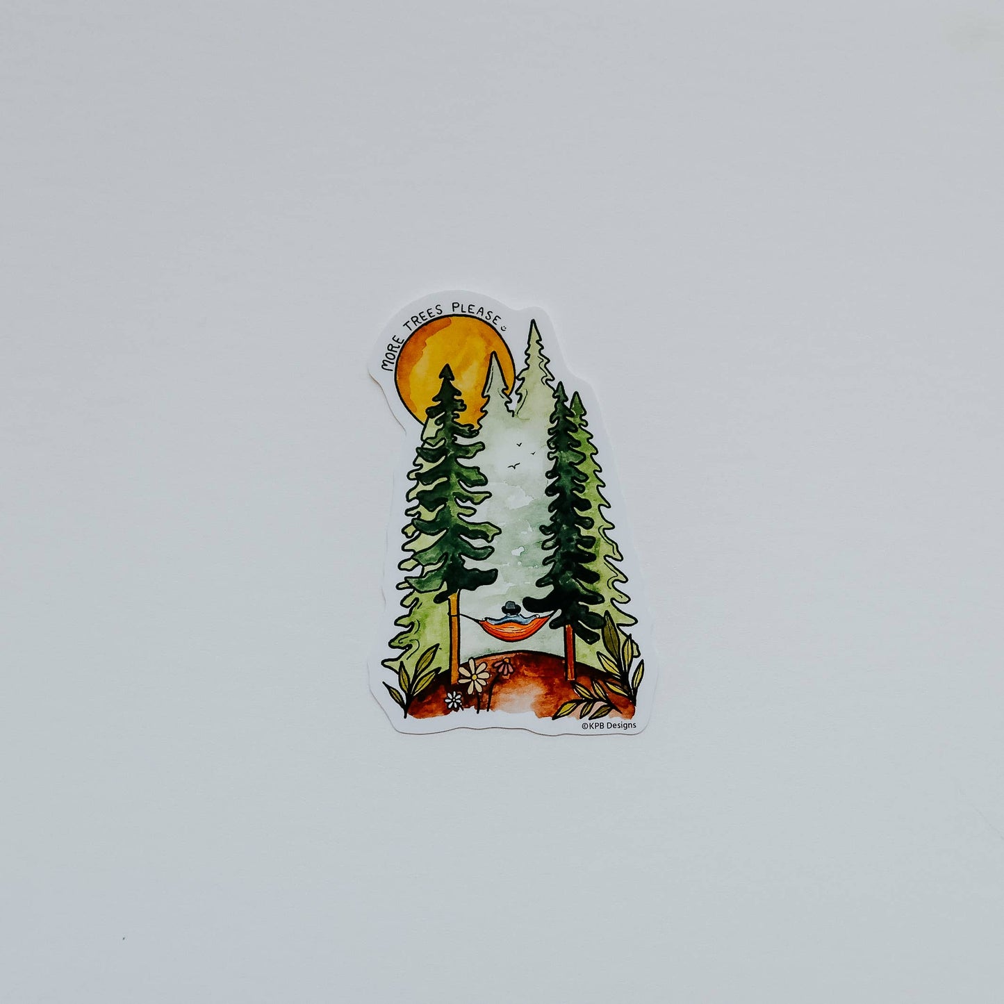More Trees Please Vinyl Sticker