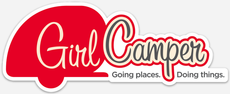 Die Cut Girl Camper Decal