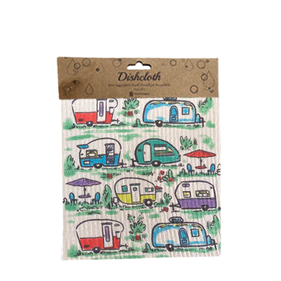 Colorful Trailers Dishcloth Set (2)