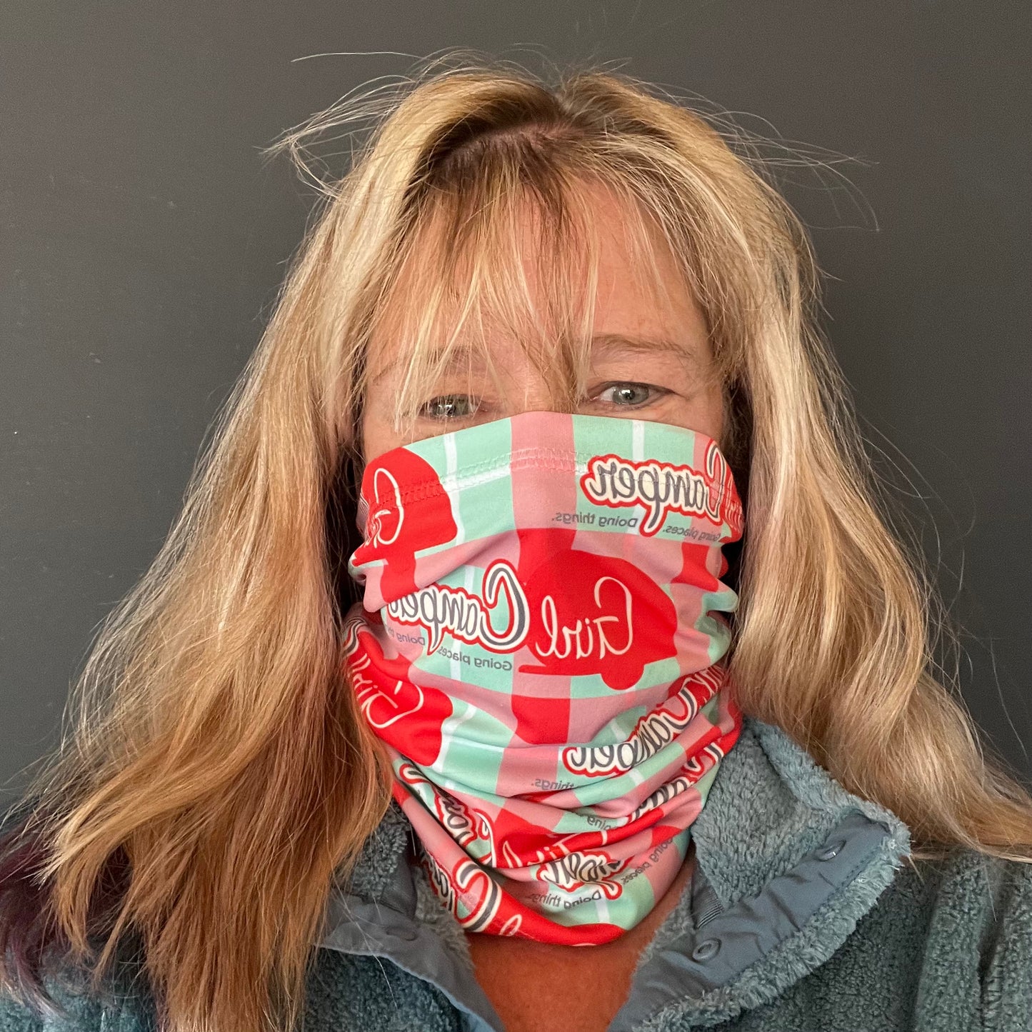 Neck Gaiter - Girl Camper Plaid