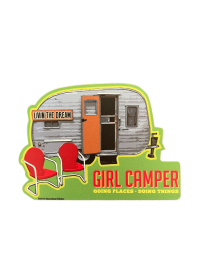 Girl Camper Vintage RV Decal
