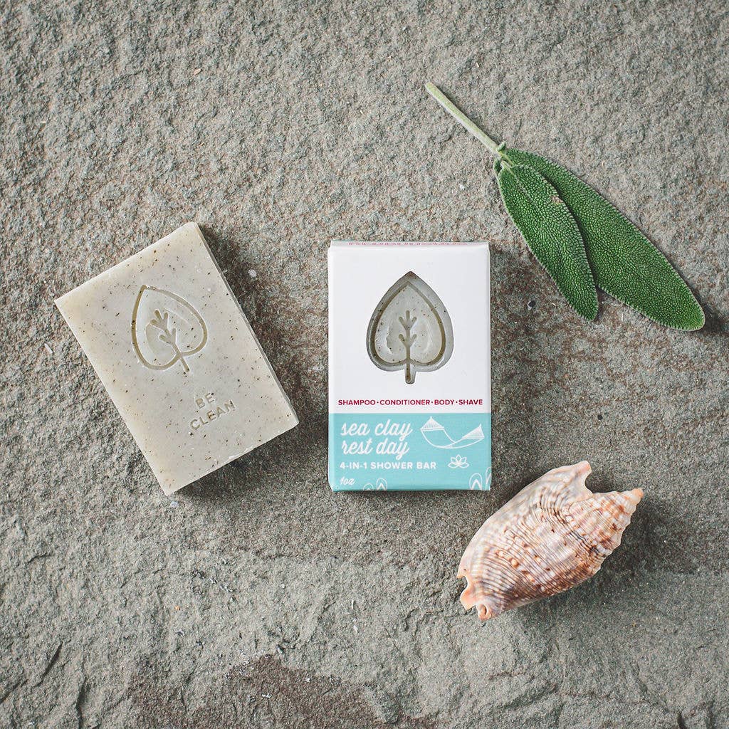 RedBudSuds Sea Clay Rest Day 1oz Travel Shower Bar