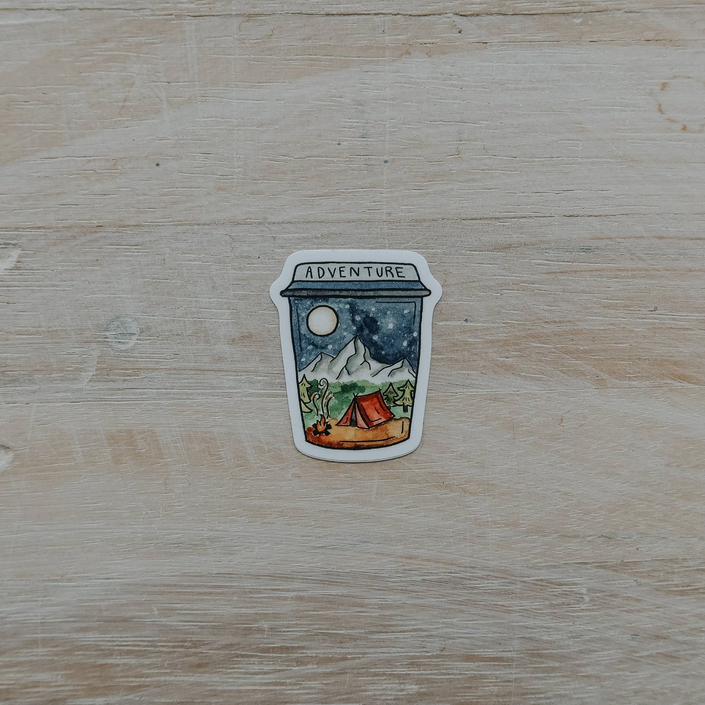 Mini Adventure Cup Vinyl Sticker