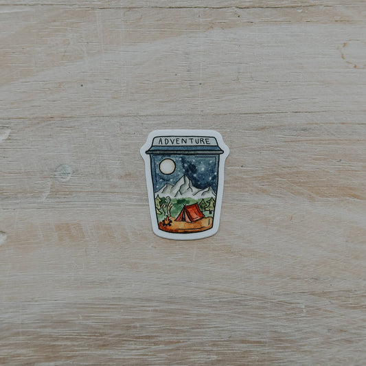 Mini Adventure Cup Vinyl Sticker