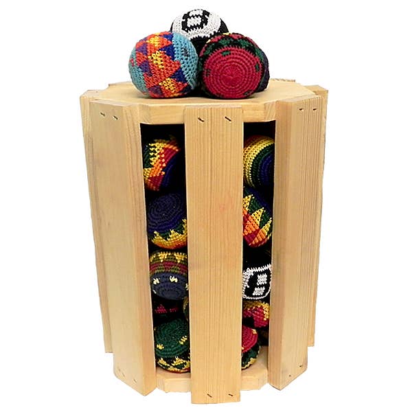Multicolored Crochet Hacky Sack Ball