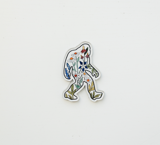 Wildflower Sasquatch Magnet
