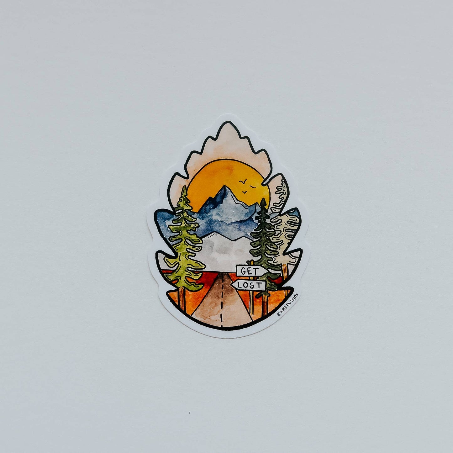 Get Lost Leaf Vinyl Sticker