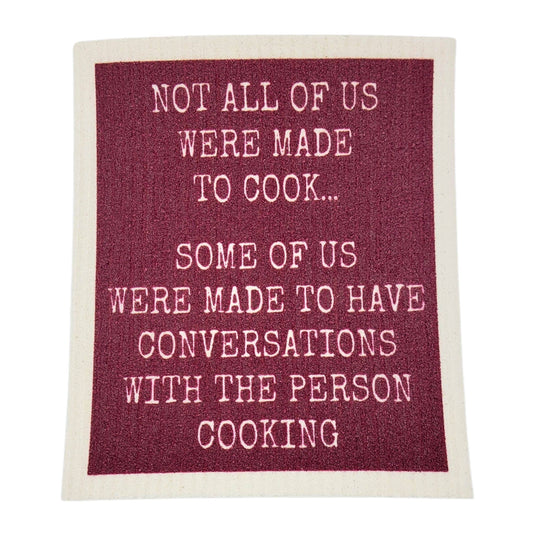 Not all of us were made to cook... Swedish Dishcloths