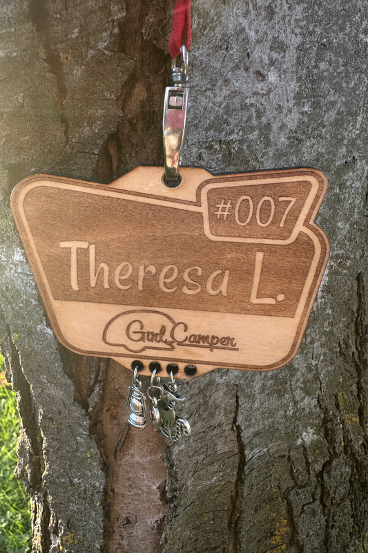 Personalized Girl Camper Name Tag