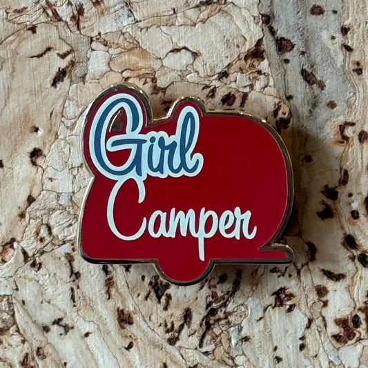Girl Camper Enamel Pin