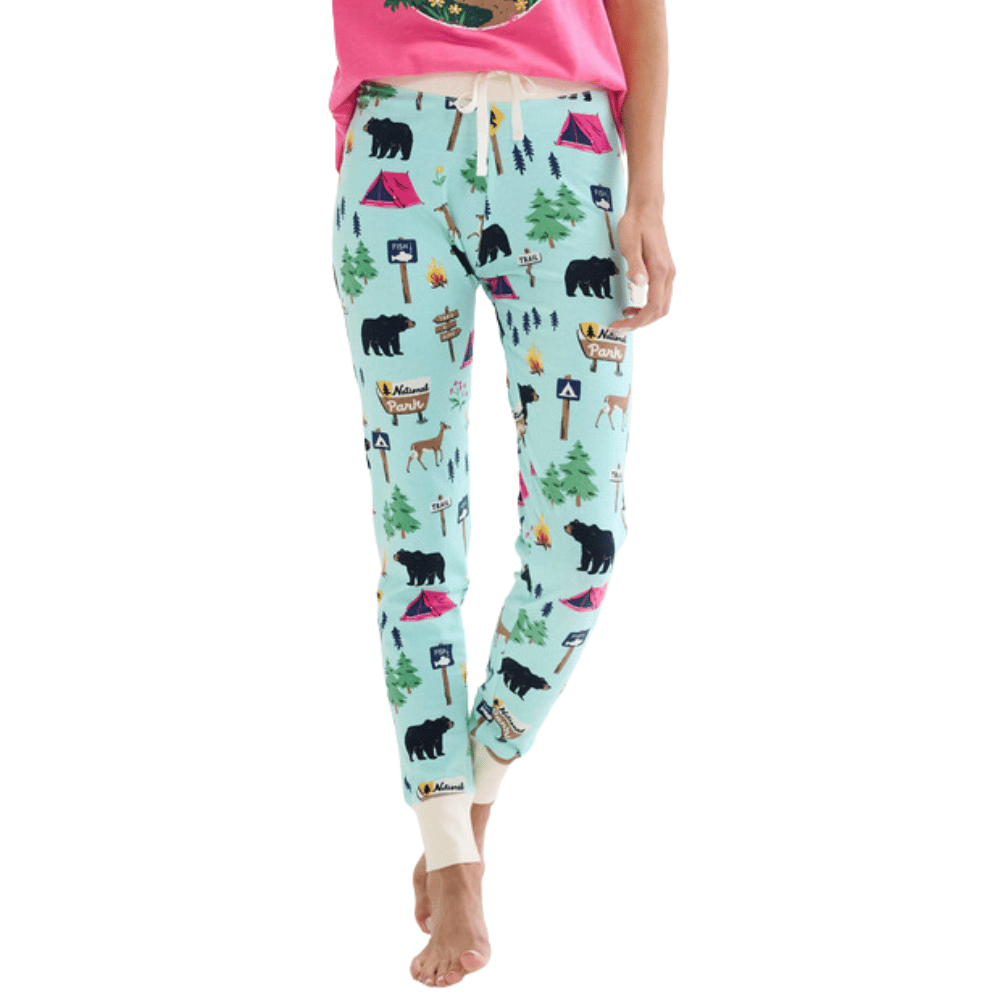 Teal Hiking Trail Women's Sleep Leggings
