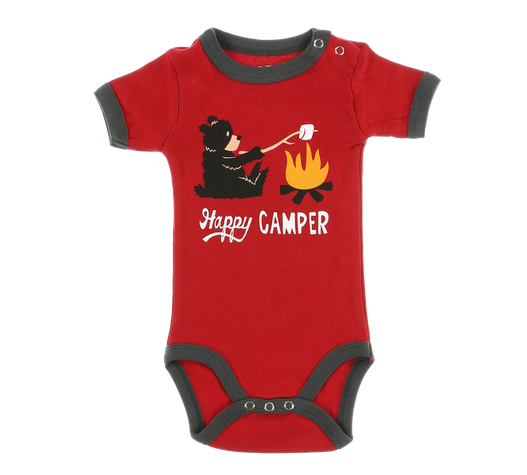 Lazy One Happy Camper Infant Creeper Onesie