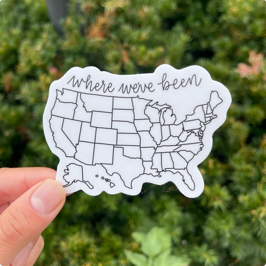 Where I’ve Been Map Decal