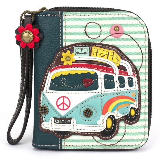 Chala Zip Around Camper Bus Wallet