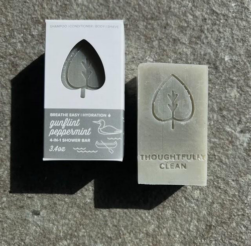 RedBudSuds Gunflint Peppermint 1oz Travel Shower Bar