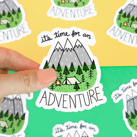It's Time For An Adventure Mountains Decal