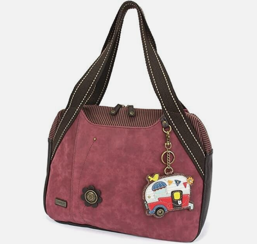 Chala Patch Bowling Bag-Camper-Burgandy