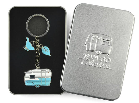 Summer Wings Retro Camper Keyring