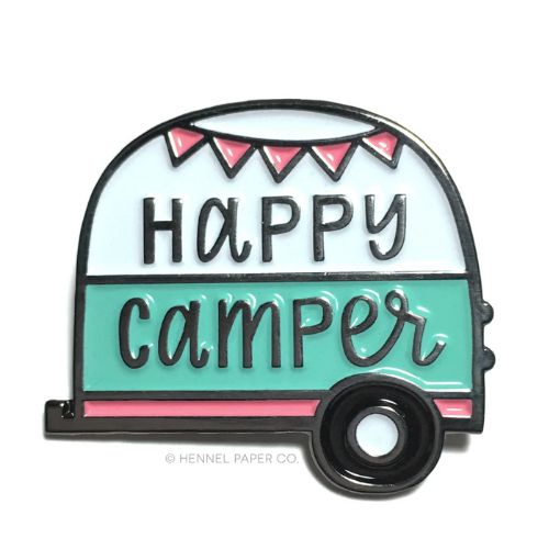 Happy Camper Enamel Pin