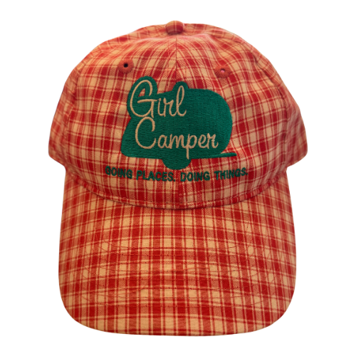 Girl Camper Hat - Pink Check