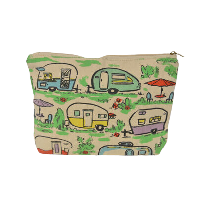Colorful Campers Canvas Pouch