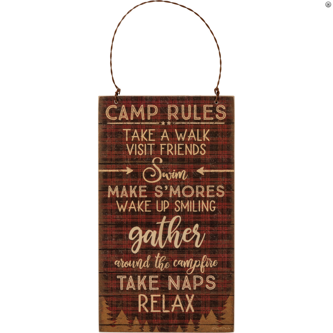 Camp Rules Sign