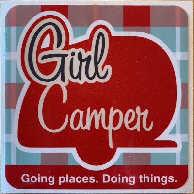 Decal - Going Places Doing Things Plaid 6"x6"